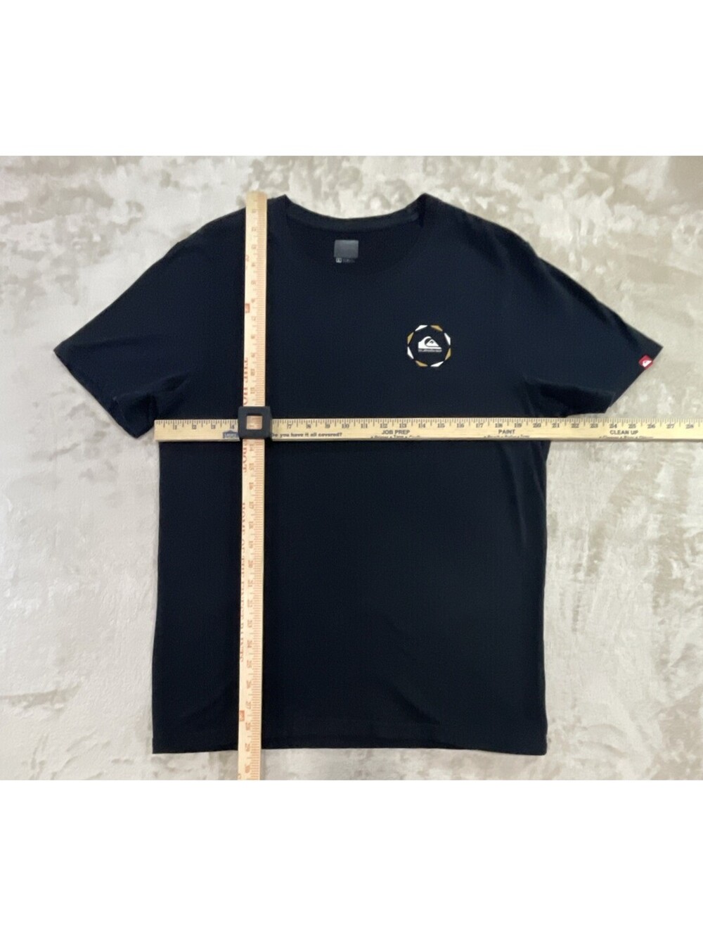 Quiksilver T-Shirt Black Mountain Wave Circle Logo Graphic Surf Skate Mens L - Picture 8 of 12